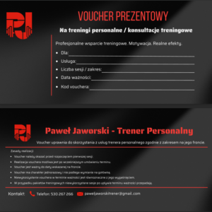 Voucher prezentowy - Paweł Jaworski Trener